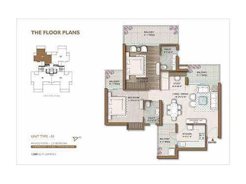 Central Park Delphine floorplan